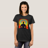 Meditation Enlightment Spiritual Yoga Transcendent T-shirt (Voorkant volledig)