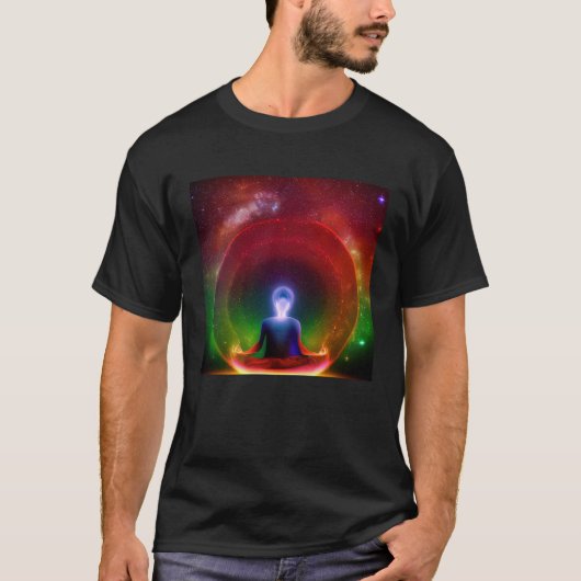 Meditation Enlightment Spiritual Yoga Transcendent T-shirt (Voorkant)