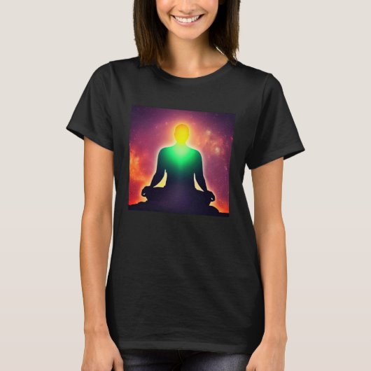 Meditation Enlightment Spiritual Yoga Transcendent T-shirt (Voorkant)