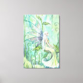 Meditation Fairy Fantasy Artwork van Molly Harriso Canvas Afdruk (Voorkant)