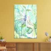 Meditation Fairy Fantasy Artwork van Molly Harriso Canvas Afdruk (Insitu (Woonkamer))