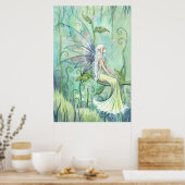 Meditation Fairy Fantasy Artwork van Molly Harriso Poster (Keuken)