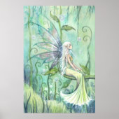 Meditation Fairy Fantasy Artwork van Molly Harriso Poster (Voorkant)