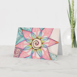 Meditation Flower (detail) Card Kaart