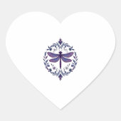 Meditation Fractal Geometry Spiritual Yoga Dragonf Hart Sticker (Voorkant)