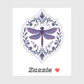 Meditation Fractal Geometry Spiritual Yoga Dragonf Sticker (Vel)