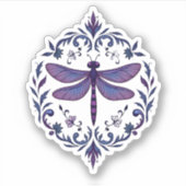 Meditation Fractal Geometry Spiritual Yoga Dragonf Sticker (Voorkant)