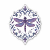 Meditation Fractal Geometry Spiritual Yoga Dragonf Sticker (Voorkant)
