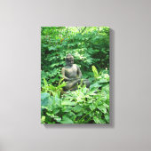 Meditation garden Gloss Stretted Canvas Afdrukken (Voorkant)