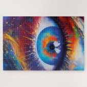 Meditation, Geist und Seele – fantastisches Auge Legpuzzel (Horizontaal)