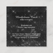 *~* Meditation Glitter Bird Eagle Pastel Yoga Vierkante Visitekaartje (Achterkant)