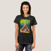 Meditation Guru Laughing Zen Buddha Meditation T-shirt (Voorkant volledig)