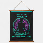 Meditation Humor Hangend Wandkleed (Voorkant)