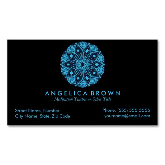 Meditation leraar Magnetic Visitekaartje Magnetisch Visitekaartje (Voorkant)