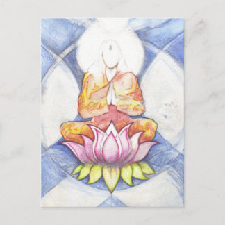 Meditation Lotus Briefkaart
