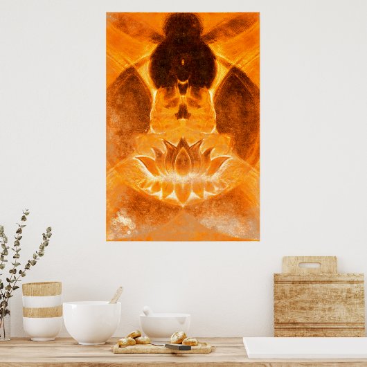 Meditation Lotus Print (Keuken)