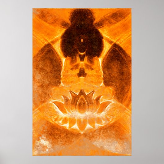 Meditation Lotus Print (Voorkant)