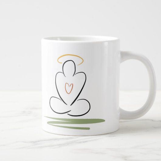 Meditation Man Design 20 oz. Jumbo Mok (Rechts)