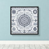 Meditation Mandala Canvas Afdruk (Insitu (Houten vloer))
