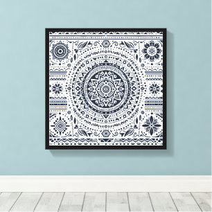 Meditation Mandala Canvas Afdruk