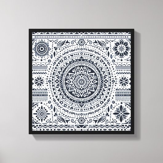 Meditation Mandala Canvas Afdruk (Voorkant)