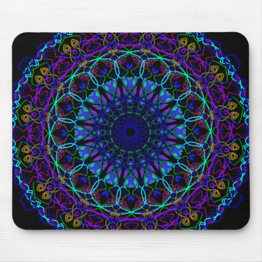 Meditation Mandala Mousepad Large Muismat (Voorkant)