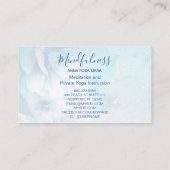 *~* Meditation Mandala Reiki Yoga Floral Glitter Visitekaartje (Achterkant)