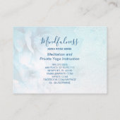 *~* Meditation Mandala Yoga Reiki Floral Glitter Visitekaartje (Achterkant)