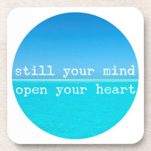 Meditation Mindful Quote: Nog steeds in gedachten, Onderzetter