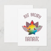 Meditation Namaste Lotus Flower Yoga Pose Spiritua (Voorkant / Achterkant)