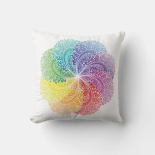 Meditation pillow Mandala Chakra kleuren Kussen