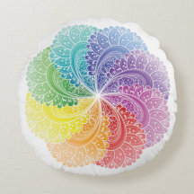 Meditation pillow Mandala Chakra kleuren