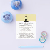Meditation Pose, boeddhistische fractie Adverteren Flyer (Enkel)