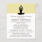Meditation Pose, boeddhistische fractie Adverteren Flyer (Voorkant)
