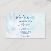 *~* Meditation Reiki Yoga Floral Glitter Mandala Visitekaartje (Achterkant)