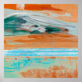 Meditation Revisit 1 - Abstract landschapsschilder Poster