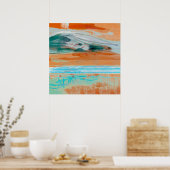 Meditation Revisit 1 - Abstract landschapsschilder Poster (Keuken)