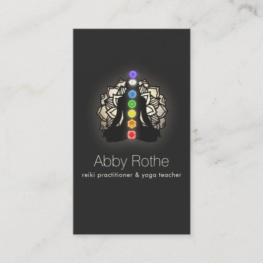 Meditation Teacher & Reiki Practitioner Visitekaartje (Voorkant)