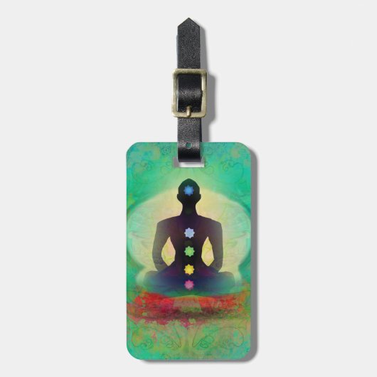 Meditation Yoga Bagagelabel (Voorkant verticaal)