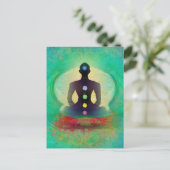 Meditation Yoga Briefkaart (Staand voorkant)