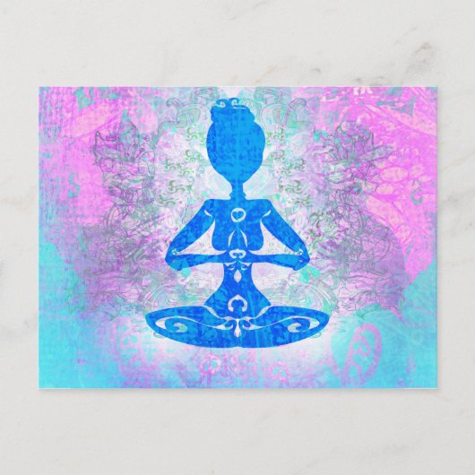 Meditation Yoga Briefkaart (Voorkant)