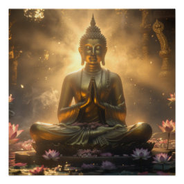 MEDITATION - YOGA - CARPE DIEM PERFECT POSTER