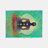 Meditation Yoga Fleece Blanket (Voorkant (Horizontaal))