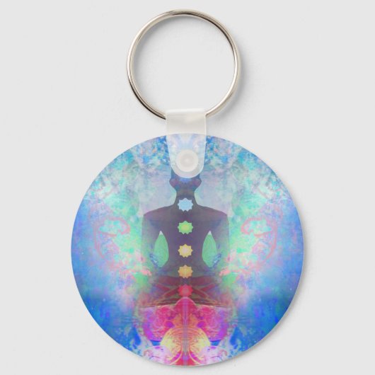 Meditation Yoga Key ring Sleutelhanger (Voorkant)