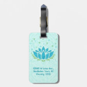 Meditation Yoga Lotus Flower Zen | Sjabloon tekst Bagagelabel (Achterkant verticaal)