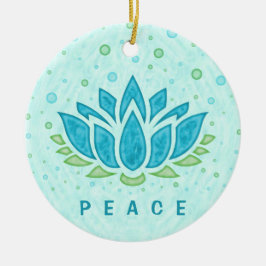 Meditation Yoga Lotus Flower Zen | Sjabloon tekst Keramisch Ornament