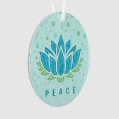 Meditation Yoga Lotus Flower Zen | Sjabloon tekst Ornament (voorkant)