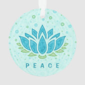 Meditation Yoga Lotus Flower Zen | Sjabloon tekst Ornament (achterkant)