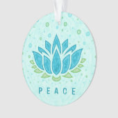 Meditation Yoga Lotus Flower Zen | Sjabloon tekst Ornament (voorkant)