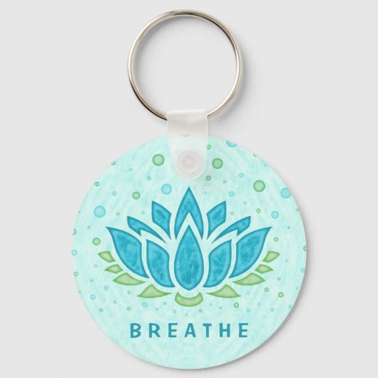 Meditation Yoga Lotus Flower Zen | Sjabloon tekst Sleutelhanger (Voorkant)